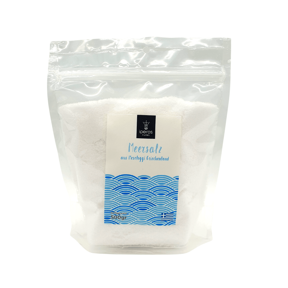 Iperos Herbs Griechisches Salz aus Mesolongi Fein 500g